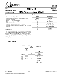 GS78116B-12I Datasheet