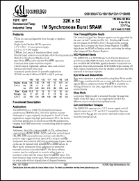 GS81032AQ-4I Datasheet