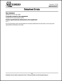 GS816019T-133 Datasheet