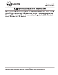 GS8161E18T-150 Datasheet