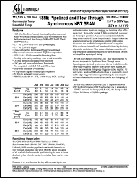 GS8162Z18B-250 Datasheet