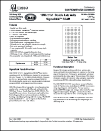 GS8170DW18C-250 Datasheet