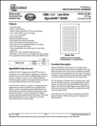 GS8170LW72C-250I Datasheet