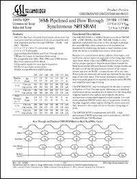 GS8320Z36T-150I Datasheet