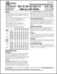 GS8324Z18B-225I Datasheet