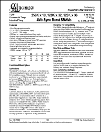 GS840F18AT-12 Datasheet