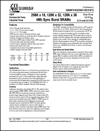 GS840FH18AT-8.5I Datasheet