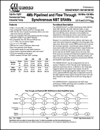 GS840Z18AT-100I Datasheet