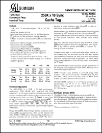 GS841E18AT-133 Datasheet