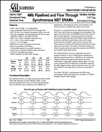 GS841Z18AT-166I Datasheet