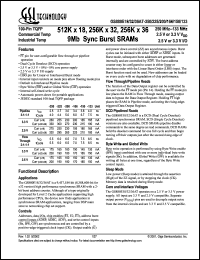 GS880E36AT-200I Datasheet