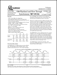GS880Z36T-66I Datasheet