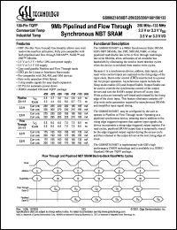 GS880Z18BT-150 Datasheet