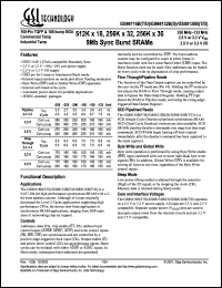 GS88118BD-150I Datasheet