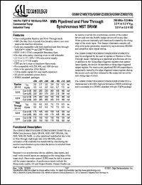 GS881Z18BD-166I Datasheet