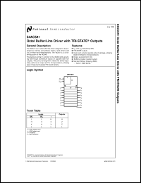 54AC540MDA Datasheet