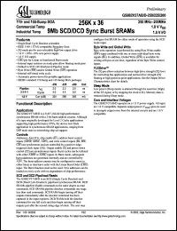 GS88237AB-133 Datasheet