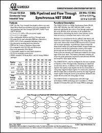 GS882Z36B-66 Datasheet