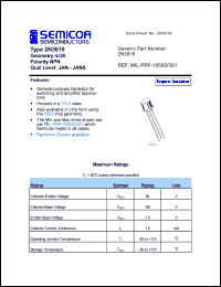 2N3019CSM Datasheet
