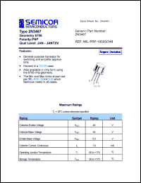 2N3467 Datasheet