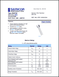2N4150 Datasheet