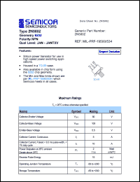 2N5002 Datasheet