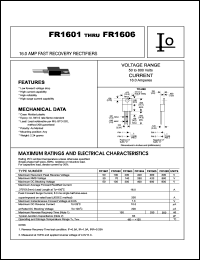 FR1605 Datasheet