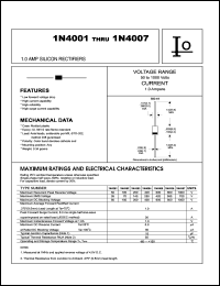1N4001 Datasheet