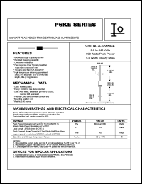 P6KE20 Datasheet