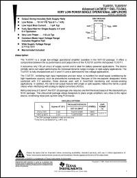 TLV2721IDBVT Datasheet