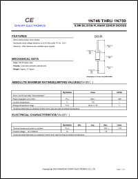 1N748 Datasheet