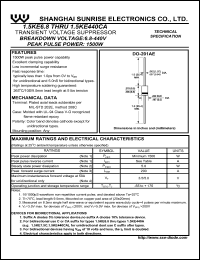 1.5KE130CARL4 Datasheet