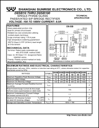 D8SB20 Datasheet