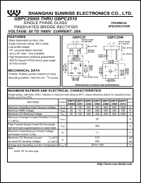 GBPC25005/W Datasheet