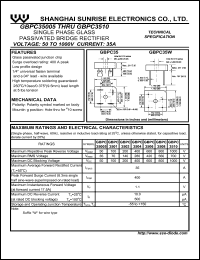 GBPC35005/W Datasheet