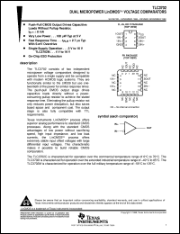 TLC3702CDR Datasheet