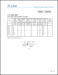 FR257P Datasheet