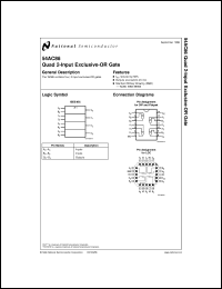 54AC86MW8 Datasheet