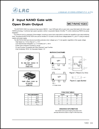 MC74VHC1G03DFT1 Datasheet