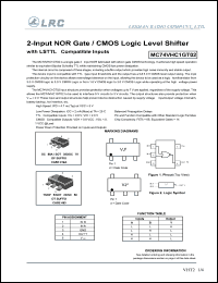 MC74VHC1GT02DFT1 Datasheet