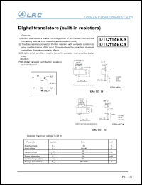 DTC114EET1 Datasheet