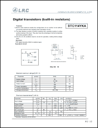 DTC114YRLRM Datasheet