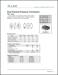 BC857CDW1T1 Datasheet