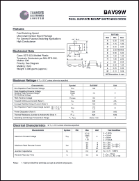 BAV99W Datasheet