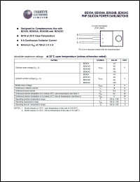 BDX54C Datasheet