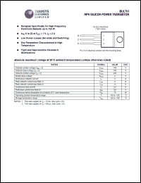 BUL791 Datasheet