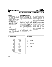 BQ4850YMA-85 Datasheet