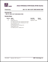 A23L16161V-100 Datasheet