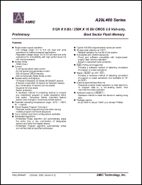 A29L400UG-70 Datasheet