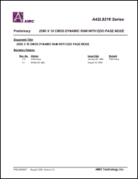 A42L8316V-34 Datasheet